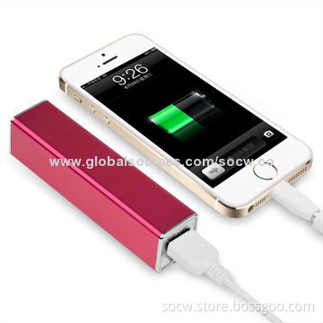 High-quality 2,600mAh Capacity Power Bank for Gifts, Fashionable, Fits for Most Phones